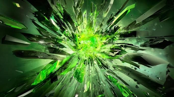 green, crystal