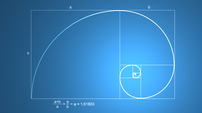 mathematics, science, pattern, fibonacci sequence, golden ratio, minimalism