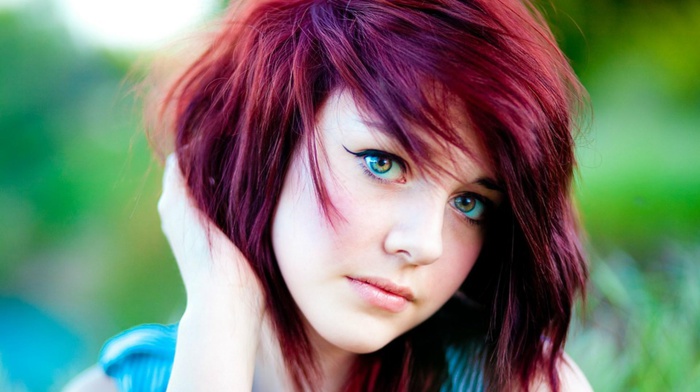 girl, tosha mccarter, dyed hair, redhead