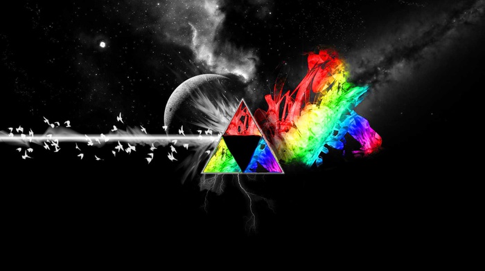colorful, triangle, triforce