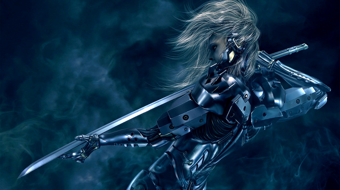 metal gear rising revengeance, cyborg, sword