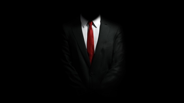 suits, hitman absolution, video games, tie, 47, hitman, red tie, white clothing, black background