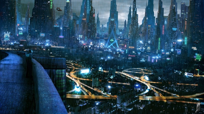 cyberpunk, city