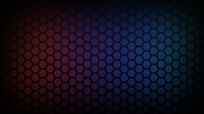 gradient, hexagon, colorful, pattern, honeycombs