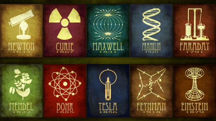 niels bohr, chemistry, physics, nikola tesla, faraday, isaac newton, science, maria skodowska, curie, albert einstein