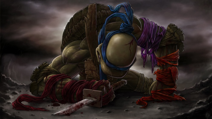 alone, fantasy art, Teenage Mutant Ninja Turtles