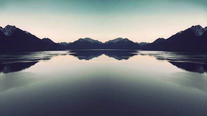 lake, landscape, mountain