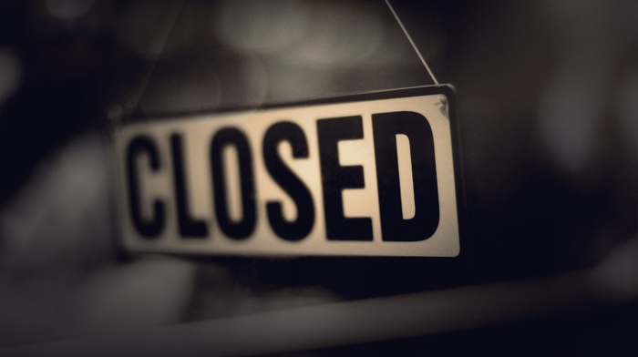 signs, depth of field, closed