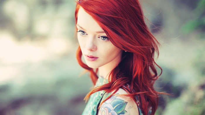 tattoo, girl, Suicide Girls, redhead