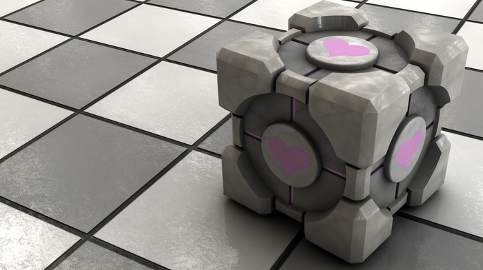 Portal, video games, Companion Cube