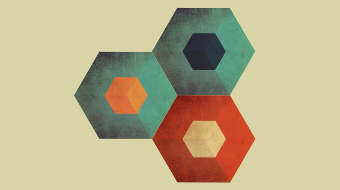 minimalism, hexagon
