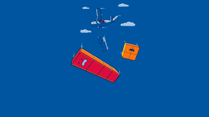 threadless, clouds, airplane, tetris, blue