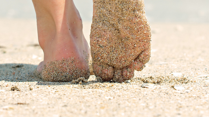 barefoot, stunner, beach