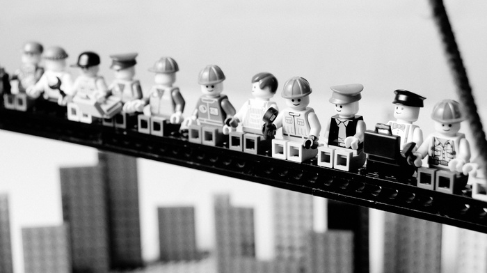 monochrome, LEGO