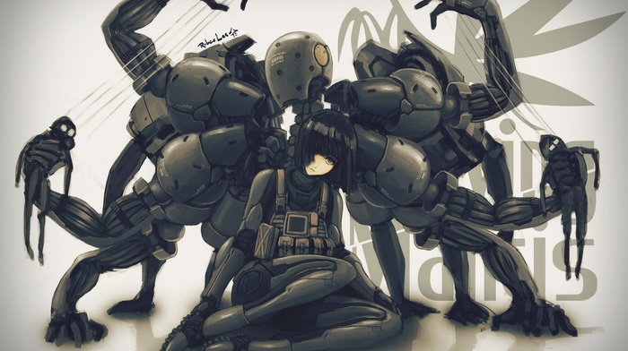 Metal Gear Solid 4, BB Corps, artwork, Screaming Mantis