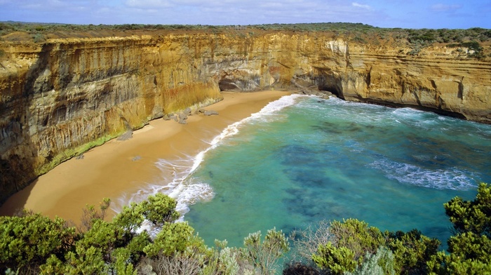 waves, coast, summer, azure