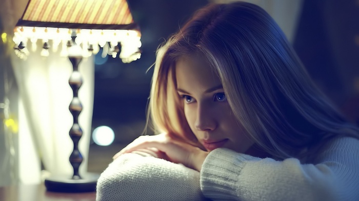 face, girl, blue eyes, blonde