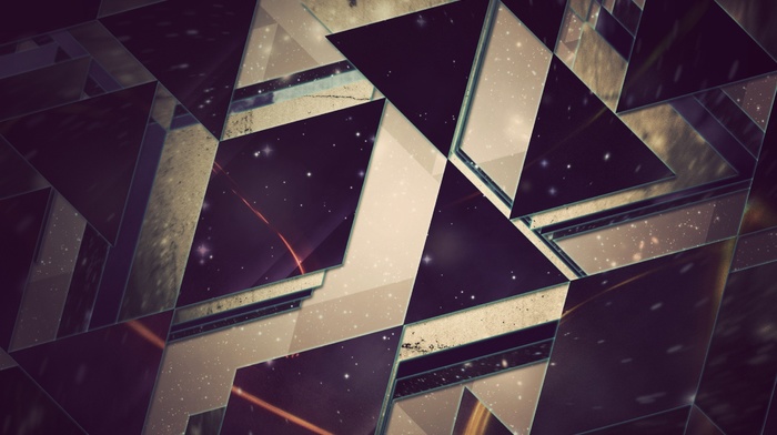 triangle, abstract, shapes