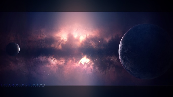 planet, nebula, space, space art