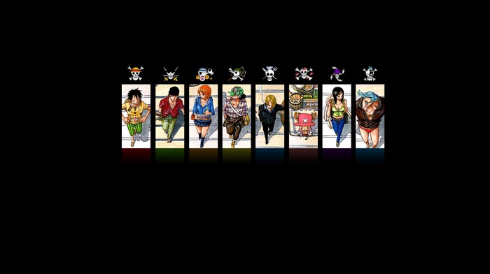 Monkey D. Luffy, anime, Usopp, One Piece, Sanji, Nami, Roronoa Zoro, Franky, Nico Robin, Tony Tony Chopper