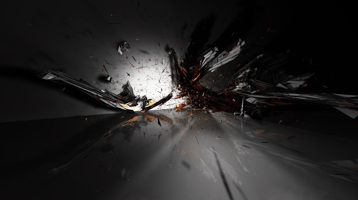 light, explosion, 3D