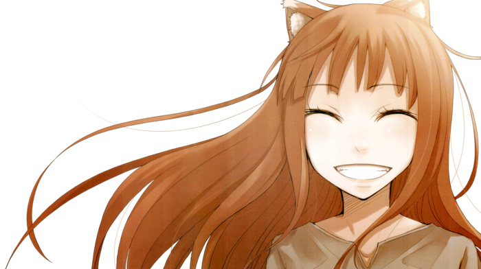 anime girls, Spice and Wolf, Holo