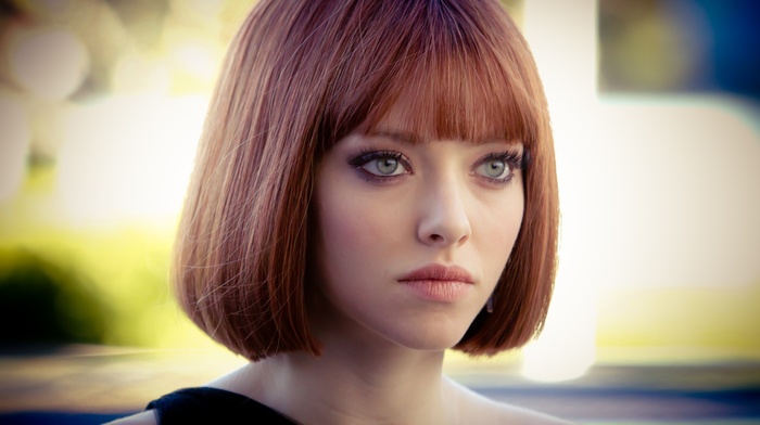 Amanda Seyfried, girl, face, In Time, auburn hair, green eyes