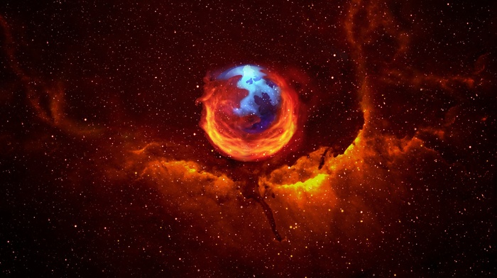 Mozilla Firefox, abstract, space