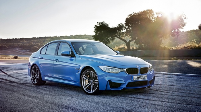 blue cars, car, BMW M3