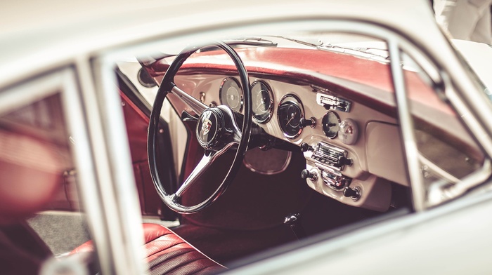 Porsche, car interior, car