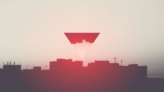 triangle, city, hipster photography, minimalism