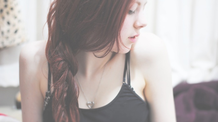 model, girl, redhead