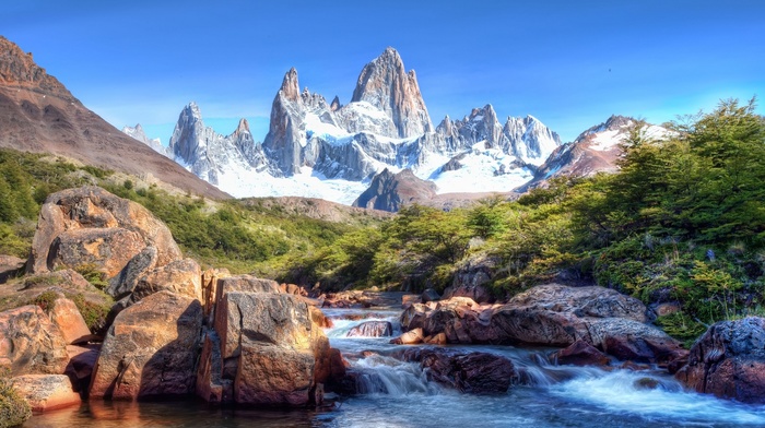 nature, HDR, landscape, river