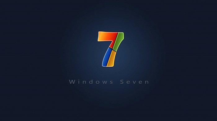 azure, Windows 7, wallpaper