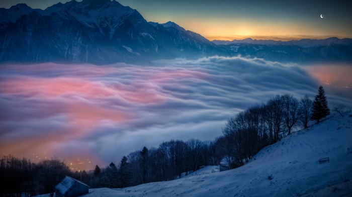 nature, landscape, valley, Switzerland