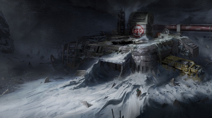 Dead Space, abandoned, science fiction, snow