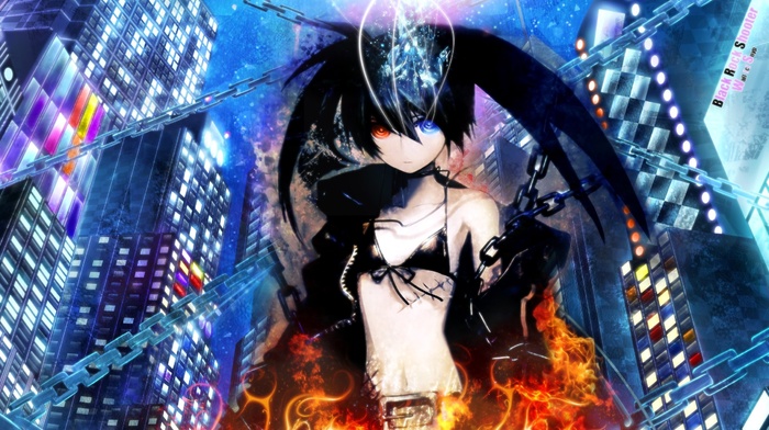 red eyes, blue eyes