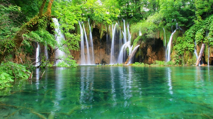 waterfall, nature