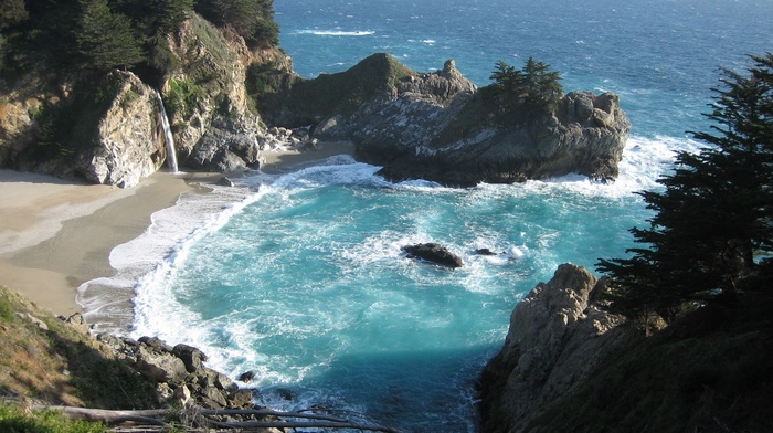 landscape, sea, beach