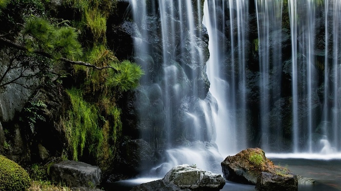 nature, waterfall