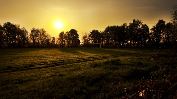 landscape, nature, sunset