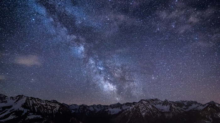 stars, Milky Way, mountain