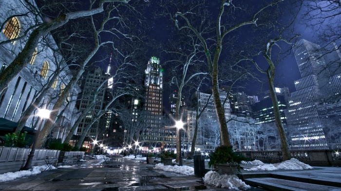 New York City, snow