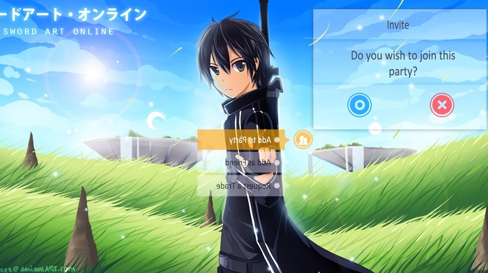 sword art online, anime, Kirigaya Kazuto