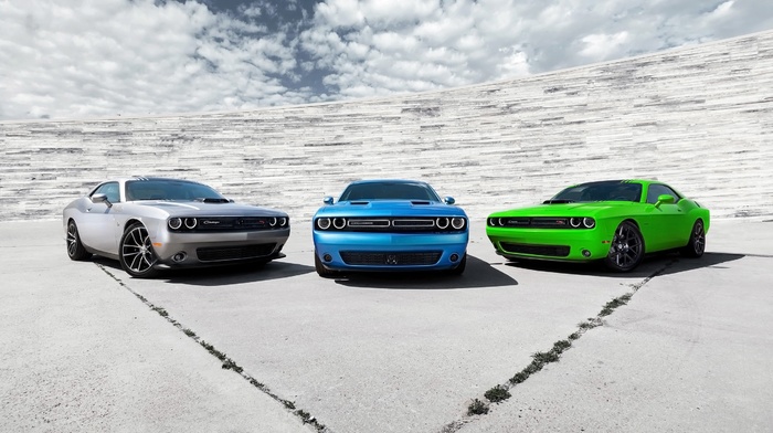 muscle cars, Dodge Challenger RT, Dodge, car, Dodge Challenger