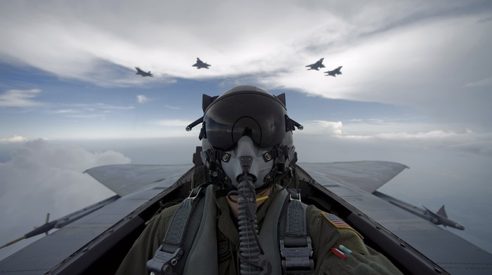 US Air Force, Pilote, cockpit, f, 15 eagle
