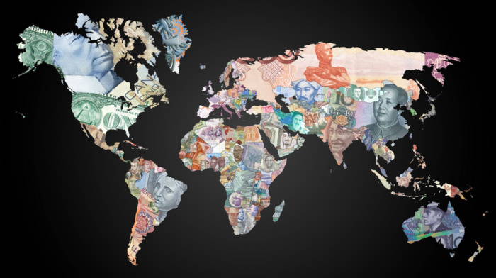 world, map, money