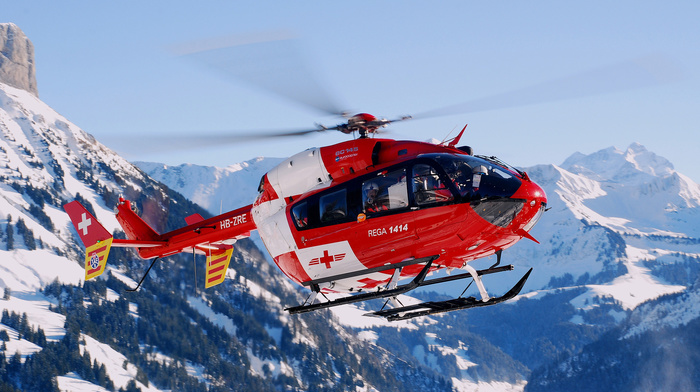 Switzerland, helicopter, aircraft, mountain