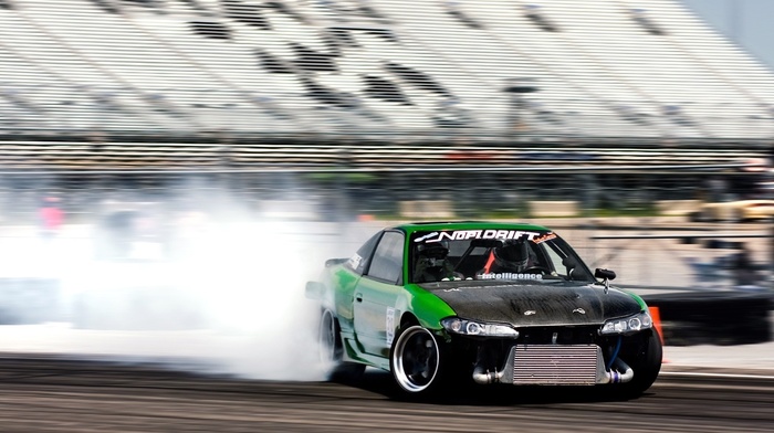 smoke, drift, cars, auto, racing