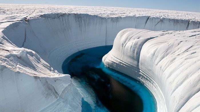 landscape, snow, ice